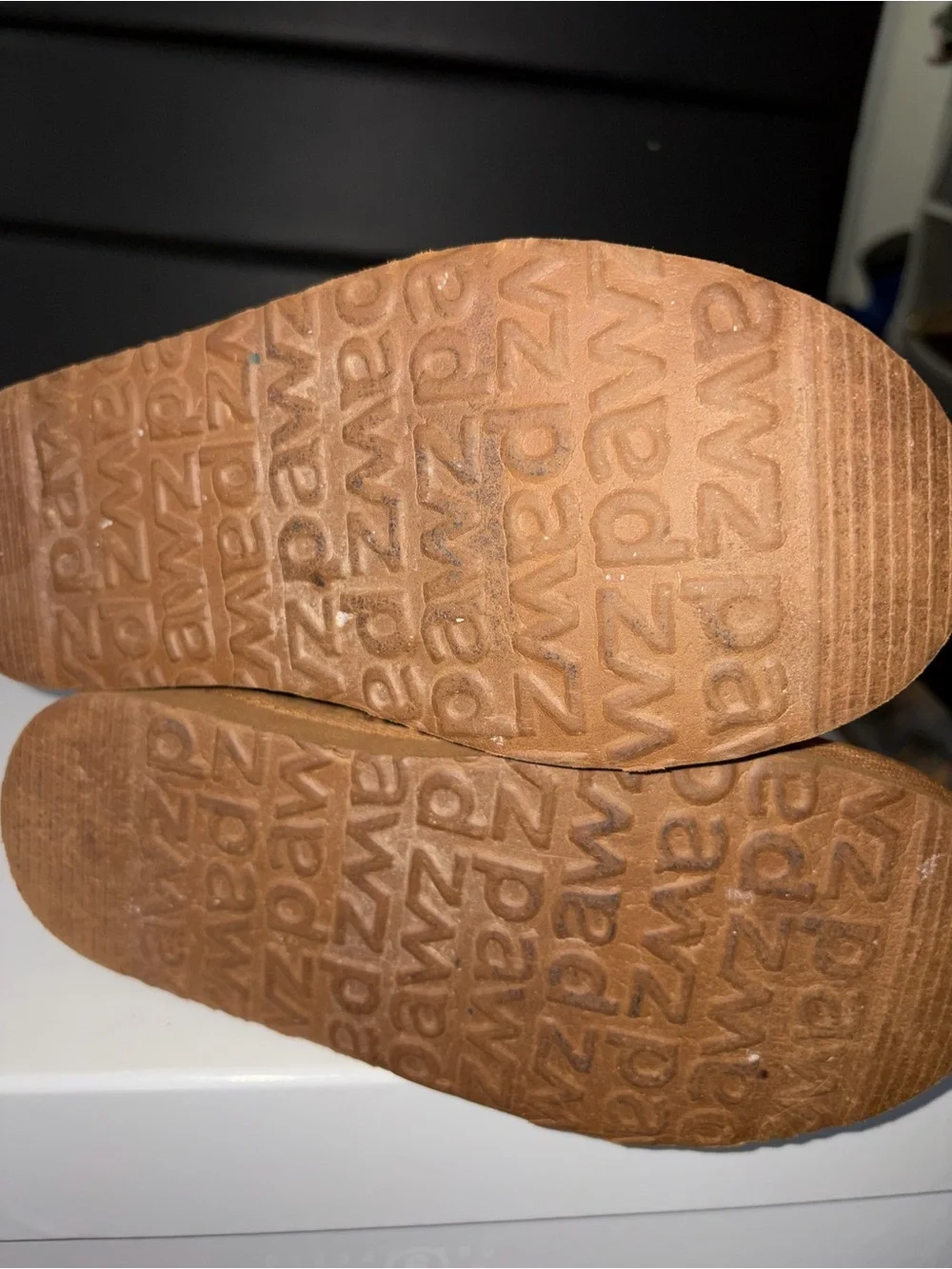 PAWZ Chestnut Bow-Accent Suede Winter Slippers